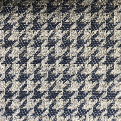 Pied de poule - tessuto al metro Pied de poule jacquard naturale sostenibile